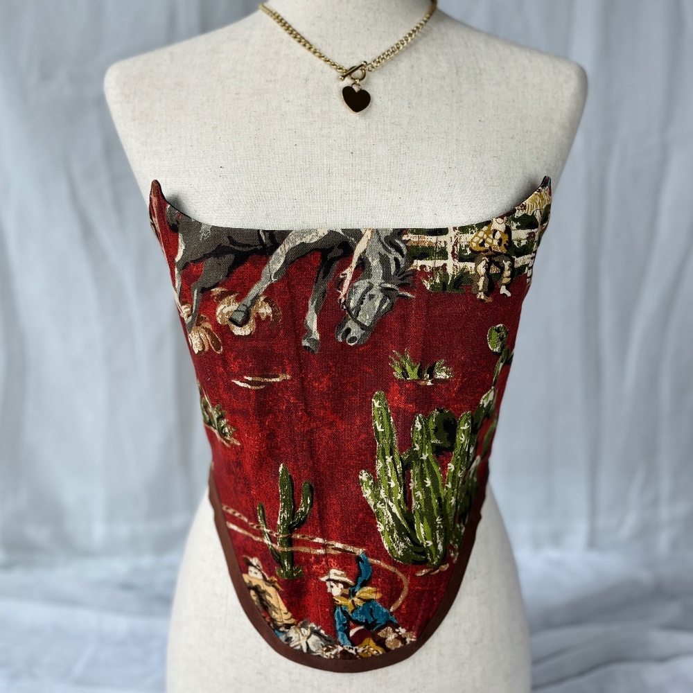 Cowboy Corset Top - Handmade Western Corset for Women